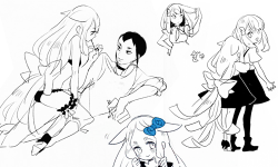  More of my favourite sketches scanned from the Gatchaman Crowds