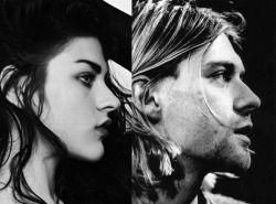 Kurt and Frances Bean Cobain