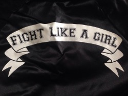 pastel-cutie:  My “Fight like a Girl” jacket from stay-cute.com