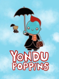 mintmintdoodles:  Yondu Poppins with bonus Baby Groot (because