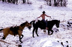 middleamerica:Cowboy in Wintertime, 1992, Dieter Blum