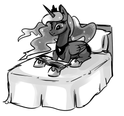 theponyartcollection:  Luna sketch by =pepooni