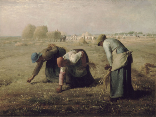 artist-millet:  The Gleaners, 1857, Jean-Francois MilletMedium: