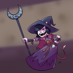 encifer:  Fan art of number one trash witch Strix as played by