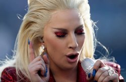 ladyxgaga:  February 7th, 2016: Gaga performing the national