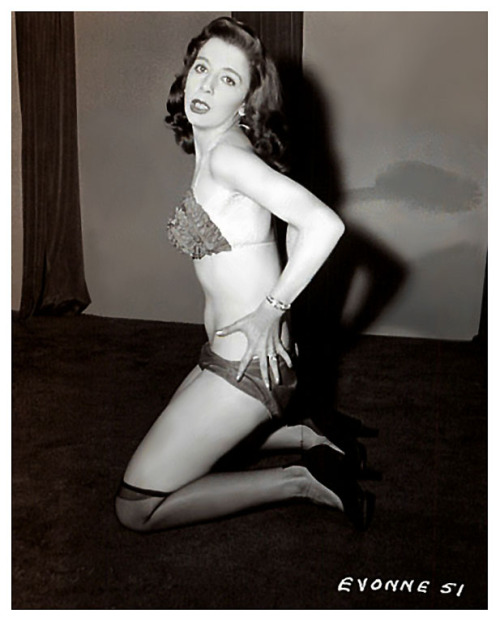 Evonne    From a 50’s-era photo series shot by Irving Klaw..   