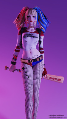 mavixtious: D.Va cosplaying as Harley Quinn from Suicide Squad.