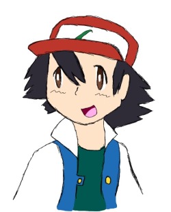 redkip-art:I was feeling nostalgic so here’s an Ash  Special