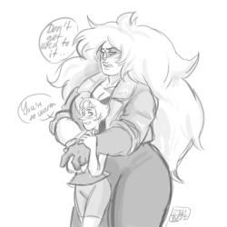 ijessbest:A little Jaspearl doodle :3. I f*cking love this ship