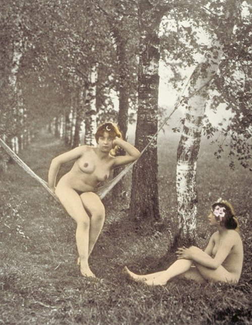 Victorian Women Sitting Naked on Swings. Youâ€™re welcome.
