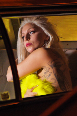 ladvxgaga: Gaga Filming for Shiseido campaign in NYC February