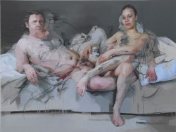 Jenny Saville - Intertwine (2001-2014) Oil on Canvas
