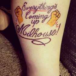 fuckyeahtattoos:  Done by Sarah Arnold , Caro MI A classic Simpsons