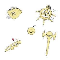 amazingferret: Derpy sennen items I drew to make me feel better.