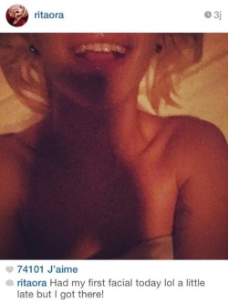 cumloadaftercumload:  Welcome to the party Rita Ora and thanks