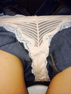 pantyland:  Warm white panties Connectthedots.tumblr.com Submitted to Kik Pantyland 