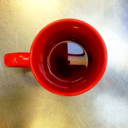 acuppaday:  Unknown coffee at The Meat Hook.Brewed in the surprisingly