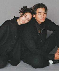Ackermans Kiko and Nomura Shuhei looking fabulous in black  ੧(❛▿❛✿)੭