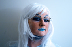 My first try at drag. I was playing the “Ice Queen”