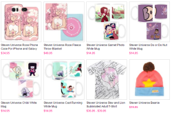 The Cartoon Network shop added a Rose Quartz phone case and blanket