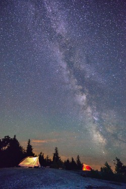 theencompassingworld:  Milky Way above Mink Island, Canada |
