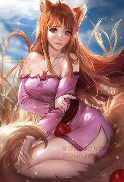 sakimichan:   #‎Horo‬ (or Holo) from spice and wolf ;3 was