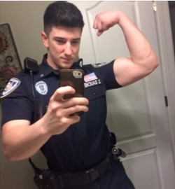 policecorps:  Hot. But I bet he cums fast.