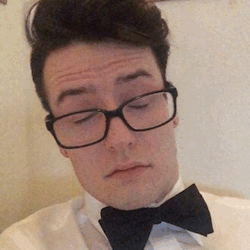 mesmereyes1:   formalservant:  After perfectly adjusting his bow tie - the effects of it started to kick in.  I smiled. “You feeling okay?”  “I’m really…groggy…” He fought the keep his eyes open, head moving back and forth slowly as he tried