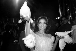 lastfamous:  Bianca Jagger. Studio 54, NYC, 12 December 1977.