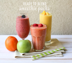 happyvibes-healthylives:  Ready to Blend Smoothie Packs 