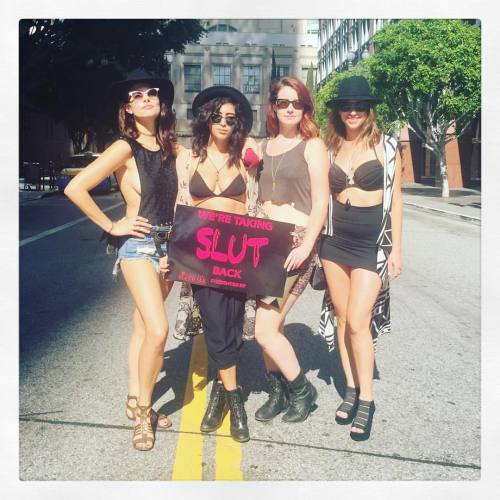#slutwalk @slutwalk_la  (at Pershing Square)