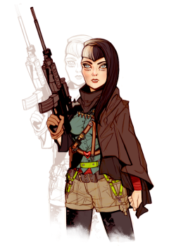 bocla:  I wanted to draw post-apocalyptic attire, and I’ve