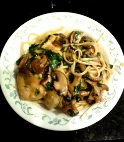I made chicken marsala with spinach tonight. This is like the