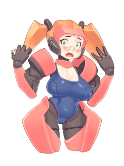  Patreon | Ko-Fi | Twittera mech girl I just did for fun :)