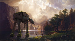 pixalry:  An AT-AT Among the Sierra Nevada - Created by Olivier