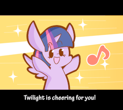 funpicturesofponies:  They’re cheering for you! click on them