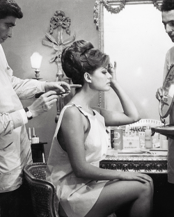 the60sbazaar:  Claudia Cardinale in hair and makeup