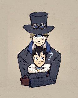 allforluffy:  I just thought that I want a hunter!Sabo and a