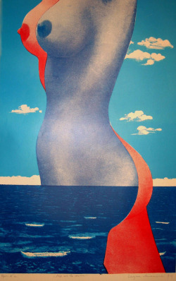 pizzzatime:  comma22: Lucjan Mianowski, Nude and Seascape, 1974