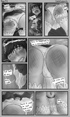 sarahsalanica:  NSFW! Page 53 of Can(’t) Buy Love!  Tut tut,