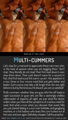 sweetheartbeatoffroadmusic:  MULTI-CUMMERS. Find your thing: