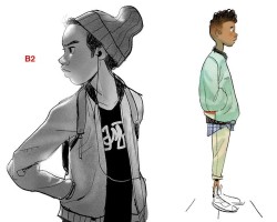 ca-tsuka:  “Spider-Man: Into the Spider-Verse” character-designs