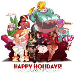 theycallhimcake:  Here it is, the 2014 Christmas Couch Collab!
