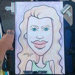 Drawing caricatures at Dairy Delight! Woot woot.  Ice cream for