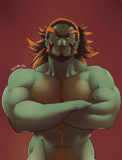 barnabi-art:  Ganondorf i dunno version(yup, he have a pony tail)