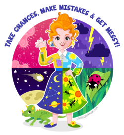 chelschmitz:  Here we have the fabulous Ms. Frizzle from the