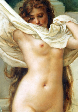 c0ssette:  Virgilio Tojetti,Bath time (detail) 1897. 