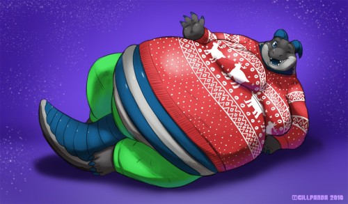 A Big Red ChristmasArtist:  Gillpanda    On FA    On Twitter    On TumblrCommission for Hdalby33 on FA