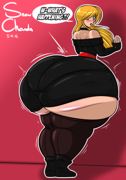 snow-chanda:  Michelle seems to be growing more junk in her trunk.