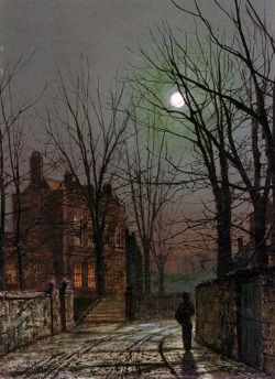 diedreistigkeitdesseins:  John Atkinson Grimshaw - Au Clair De